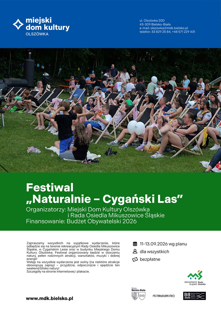 Festiwal „Naturalnie – Cygański Las” | 11–13 września 2026 r.