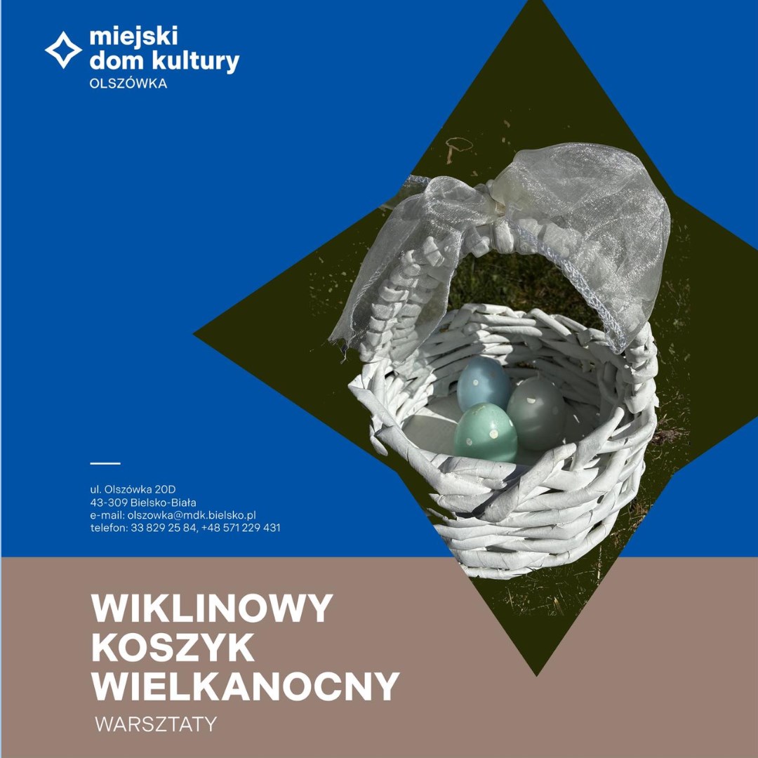 Wiklinowy koszyk wielkanocny