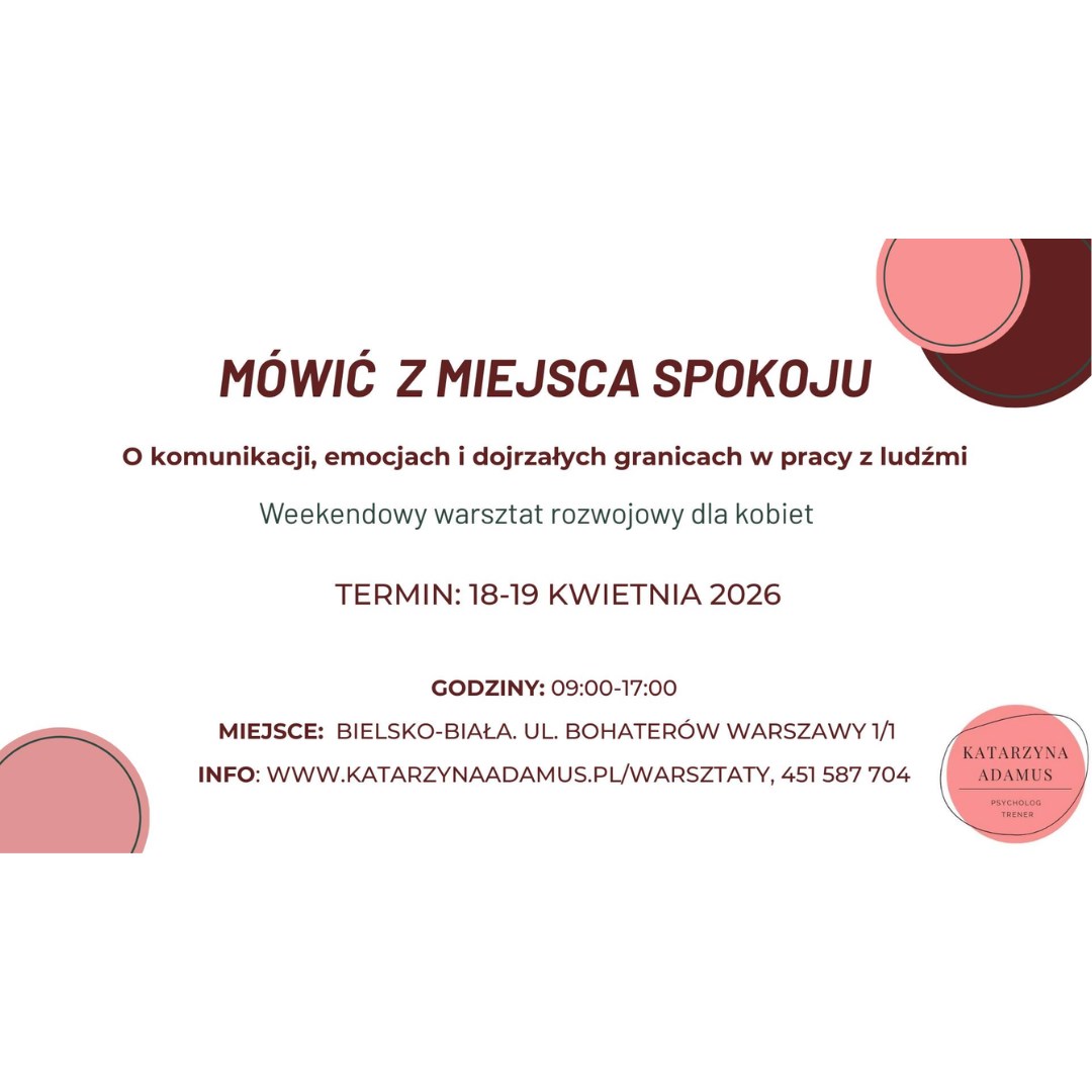 Mówić z miejsca spokoju