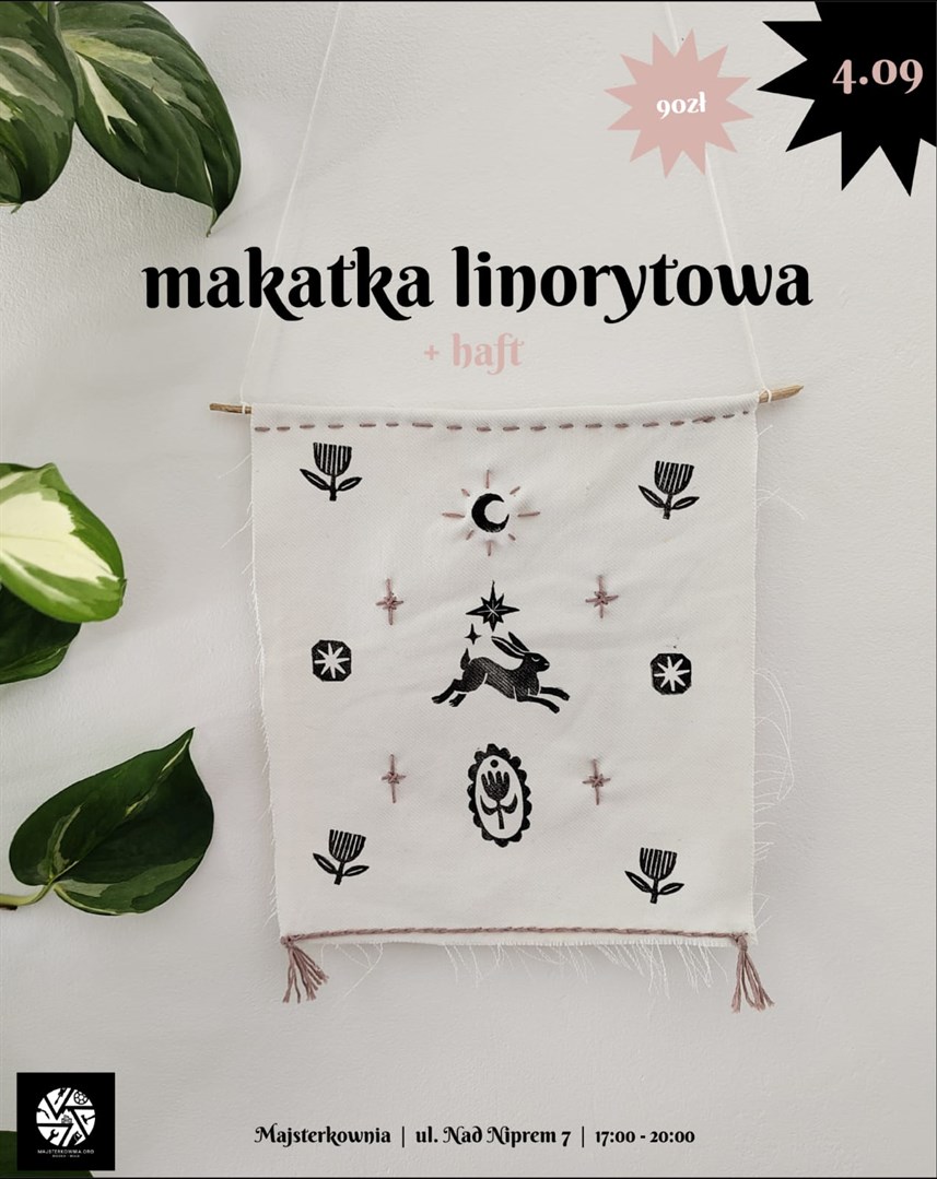Warsztaty tworzenia makatki metodą linorytu